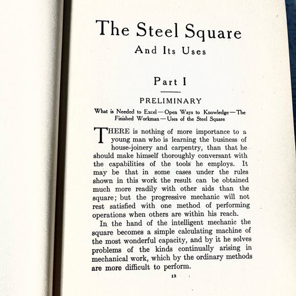 The Steel Square and Its Uses Hardcover Book – by William A. Radford - 1925 - Picture 6 of 8